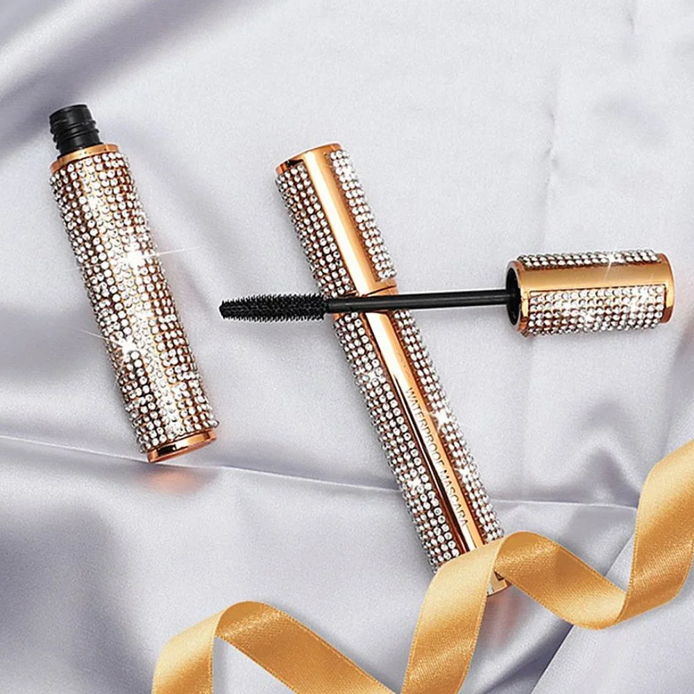 NWT Sparkling Bling Crystal Rhinestone Black Mascara Makeup Cosmetics +Gift!